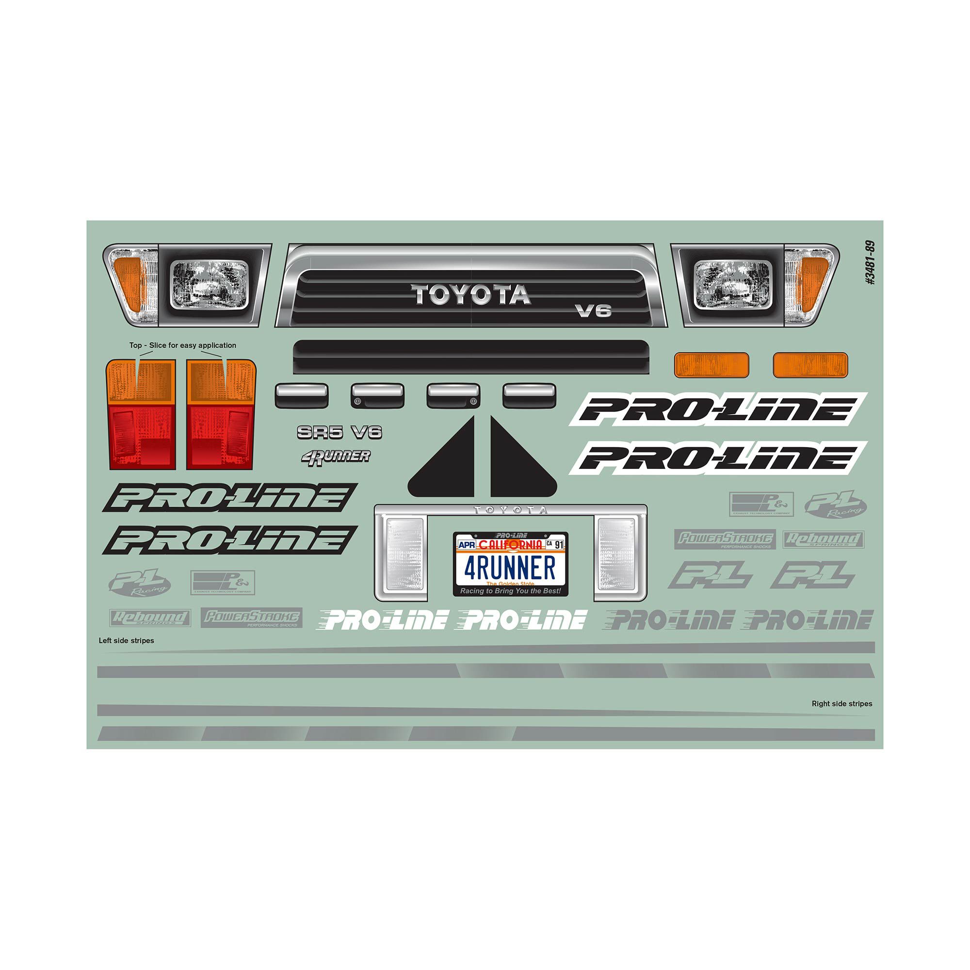 Pro-Line Racing 1/10 1991 Toyota 4Runner Clear Body 12.3 Pro-Line Racing 1/10 1991 Toyota 4Runner Clear Body 12.3