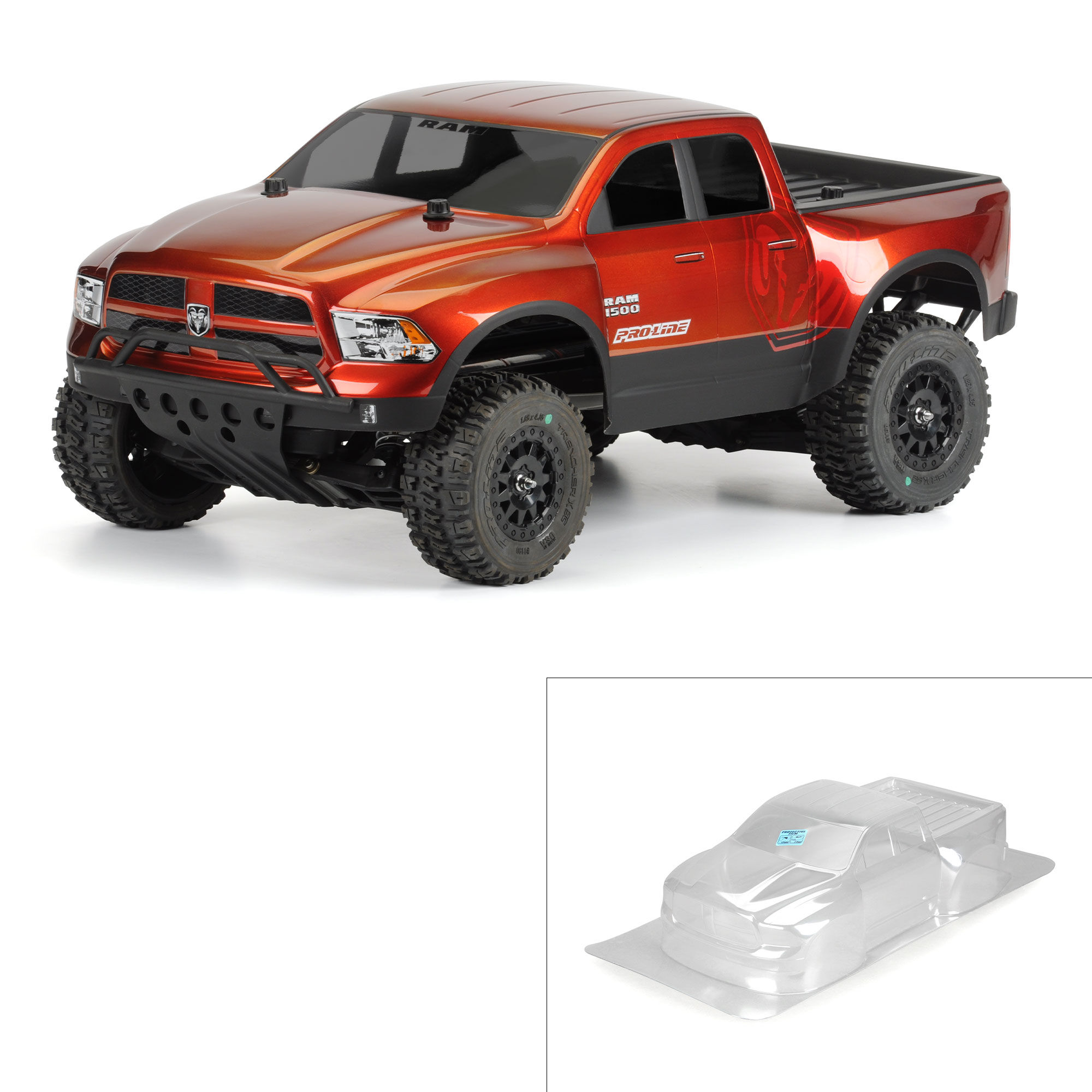 Pro Line Racing 1 10 2013 Ram 1500 True Scale Clear Body Short