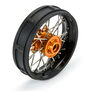 1/4 Pro-Spec Aluminum V2 Bead Front Wheel Black/Gold (1): Promoto-SM