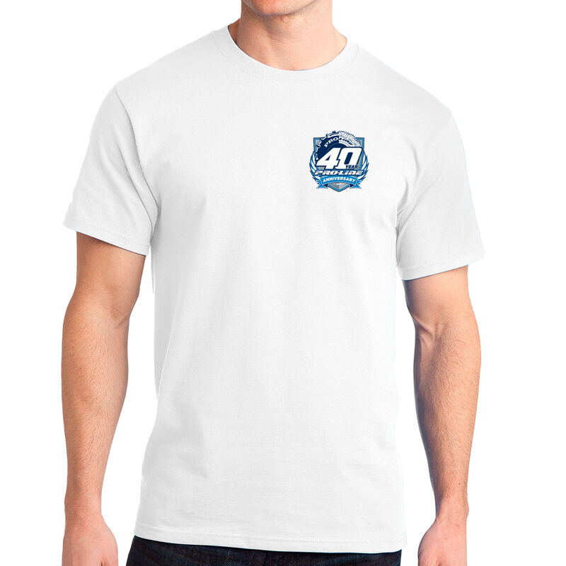 Pro-Line 40th Anniversary White T-Shirt - Small
