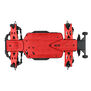 Bash Armor Front Suspension Arms (Red) for ARRMA 3S Vehicles