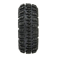 1/24 Trencher Fr/Rr 1.0" Tires Mounted 7mm Black Impulse (4): SCX24