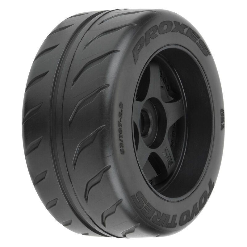 1/7 Toyo Proxes R888R S3 Rear 53/107 2.9" BELTED Mounted 17mm 5-Spoke (2)