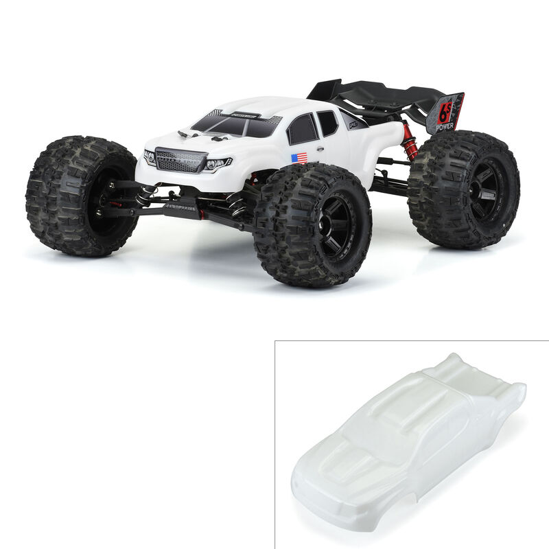 1/8 Pre-Cut Brute Bash Armor White Body: ARRMA Kraton 6S