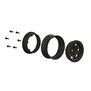 1/10 Impulse Front/Rear 1.9" 12mm Crawling Wheels (2) Black/Silver