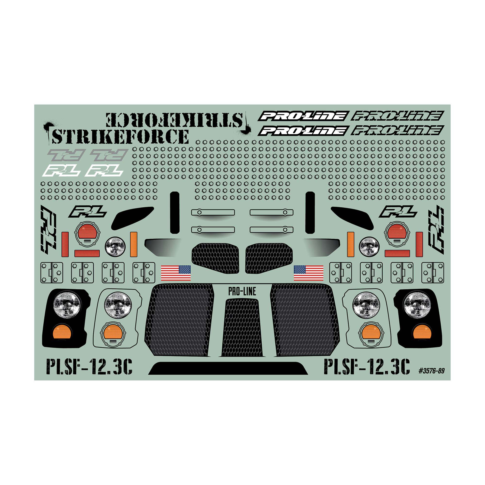 Pro-Line Racing 1/10 Strikeforce Clear Body 12.3