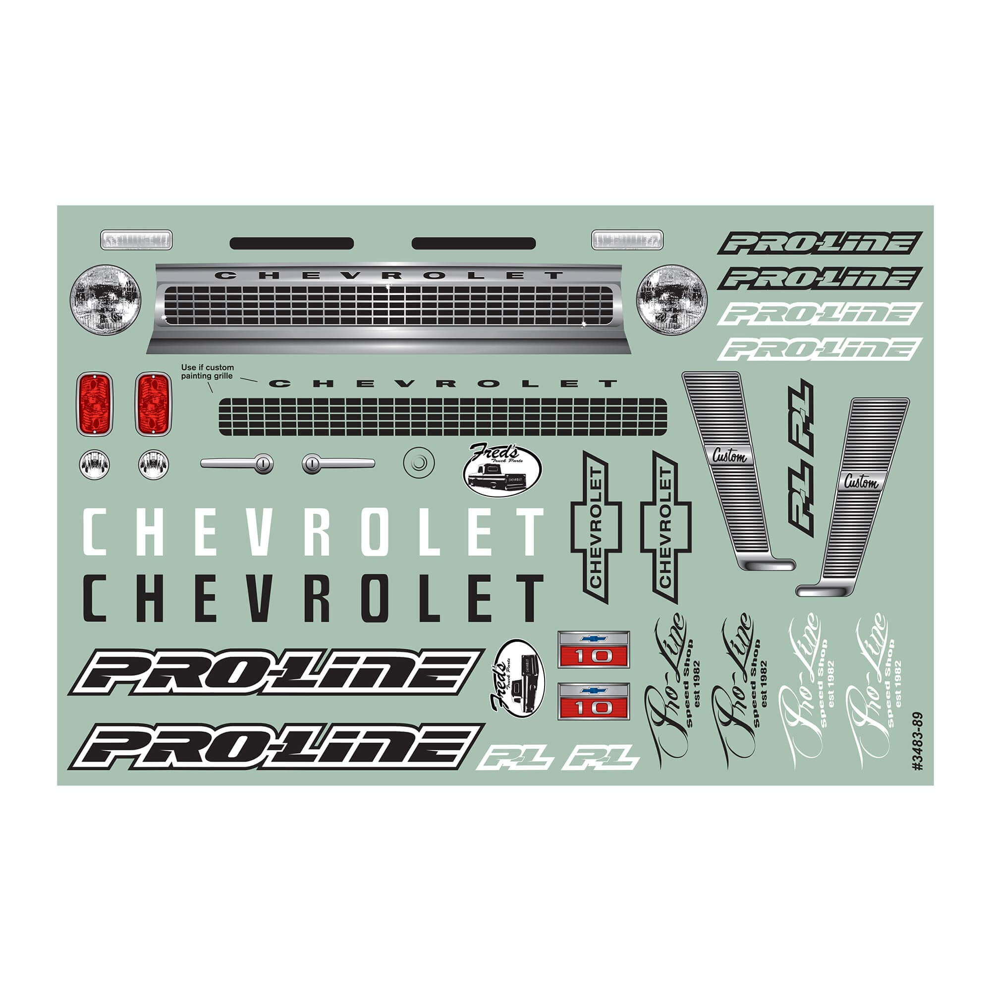 Pro-Line Racing 1/10 1966 Chevrolet C-10 Clear Body 12.3 Pro-Line Racing 1/10 1966 Chevrolet C-10 Clear Body 12.3