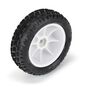 1/18 Wedge Front Carpet Mini-B Tires Mounted 8mm White Wheels (2)