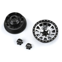 1/6 Method 305 Alum F/R 2.9" +2 Offset SCX6 Wheel Faces (2) Silver