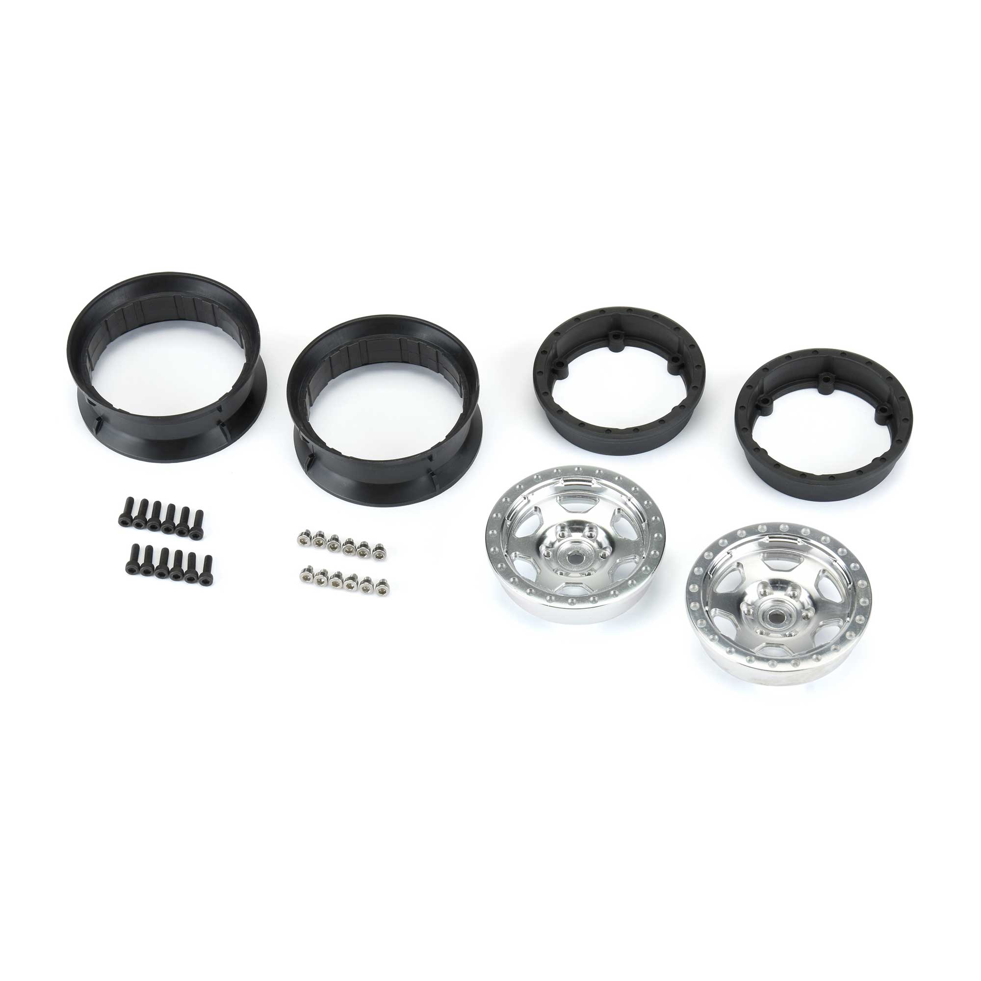 1/10 Crestline Aluminum Front/Rear 1.9" 12mm Rock Crawler Wheels (2)