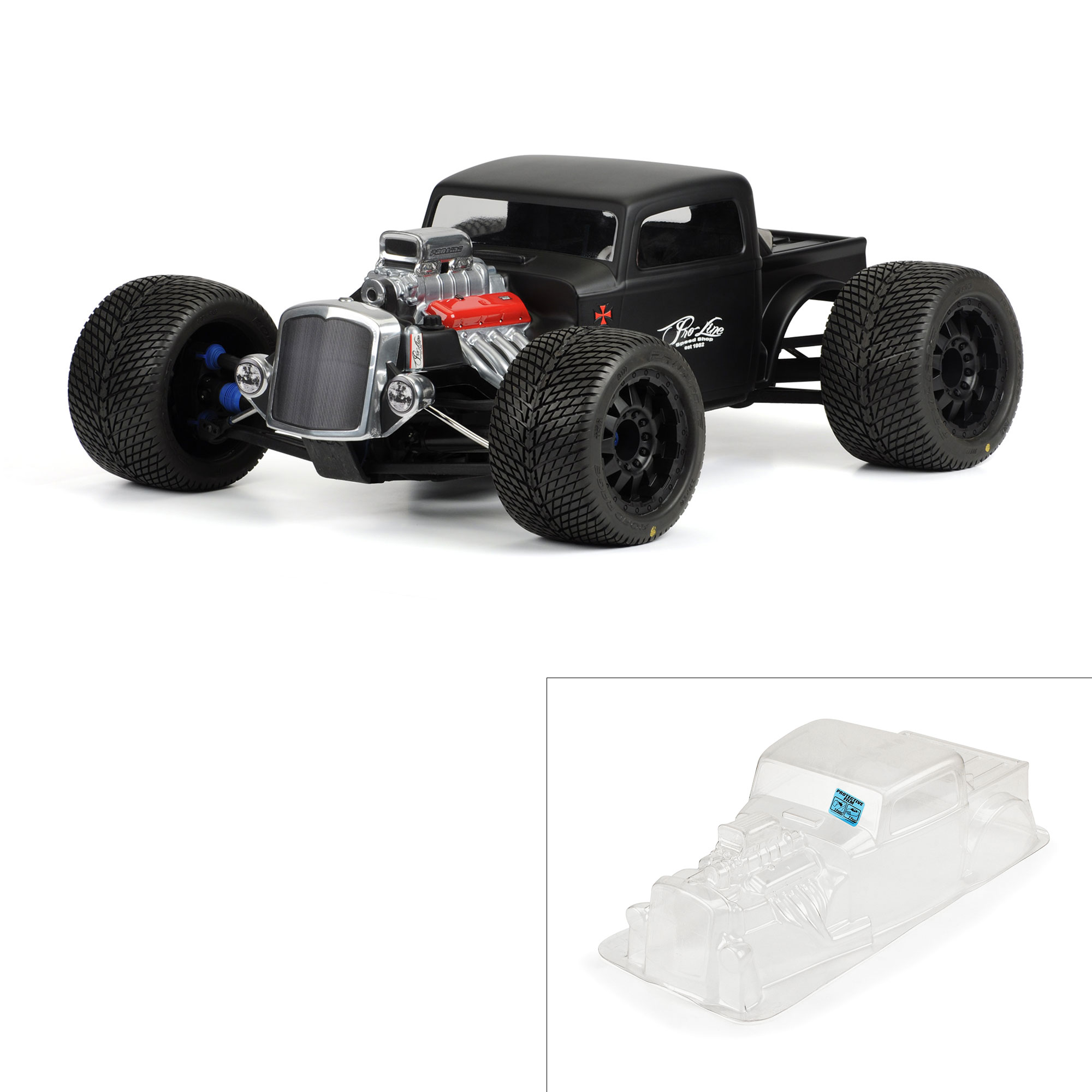 1 8 Rat Rod Clear Body Monster Truck