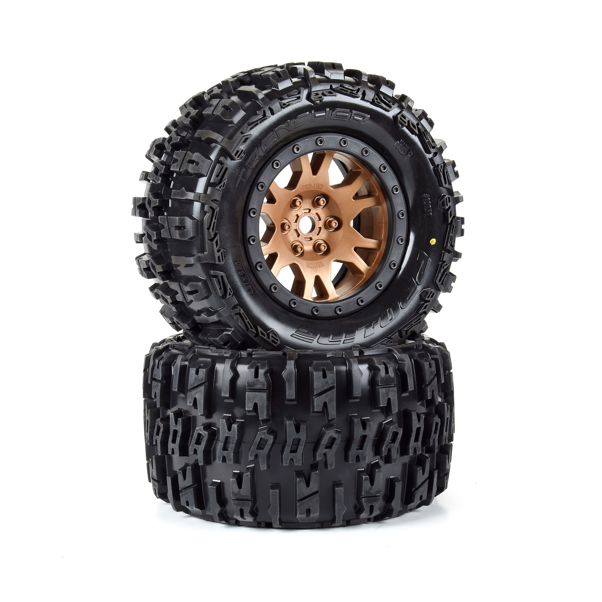 Limited Edition Trencher Pro-Loc F/R Mounted 24mm Bronze/Black Impulse (2): X-MAXX