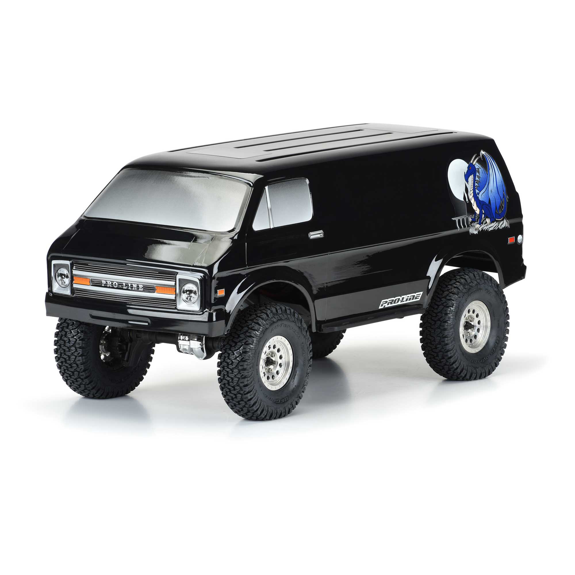 70's Rock Van (Black) Body for 12.3" WB Crawlers