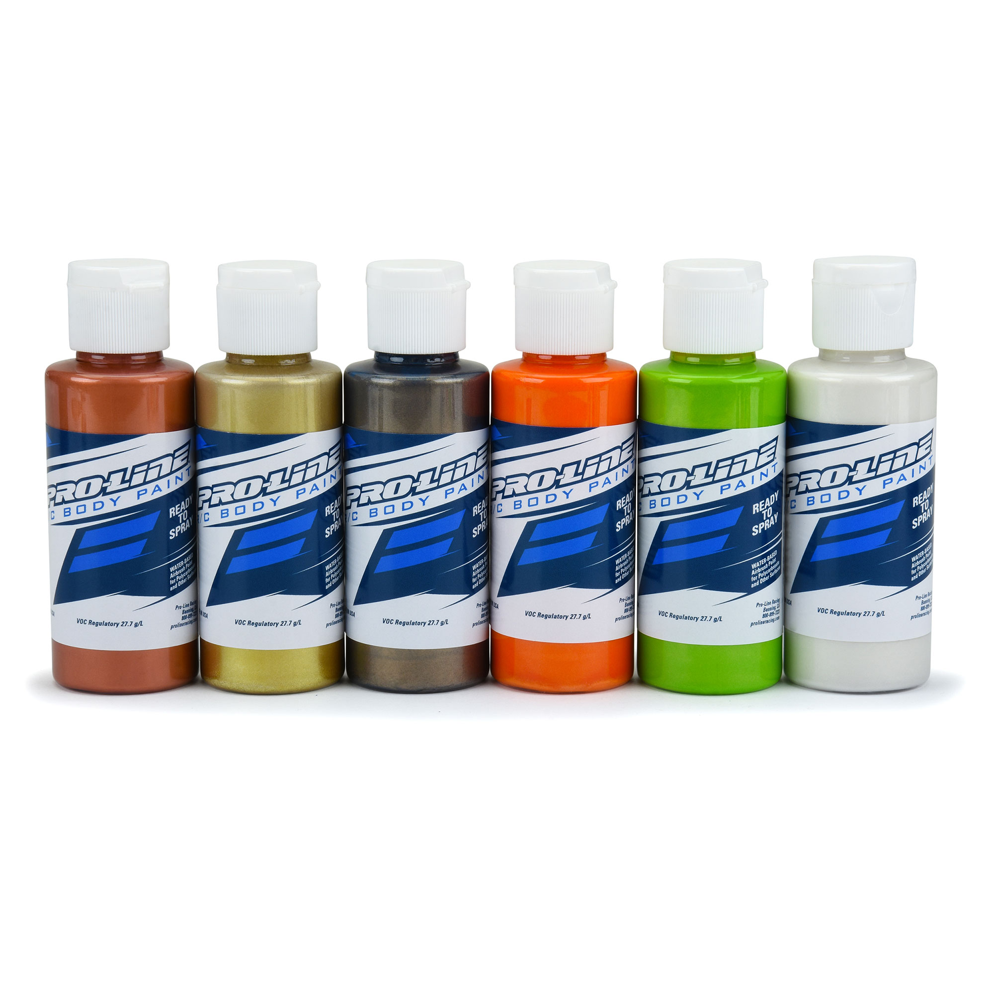 Pro-Line RC Body Airbrush Paint Primary Color Set w/ Reducer