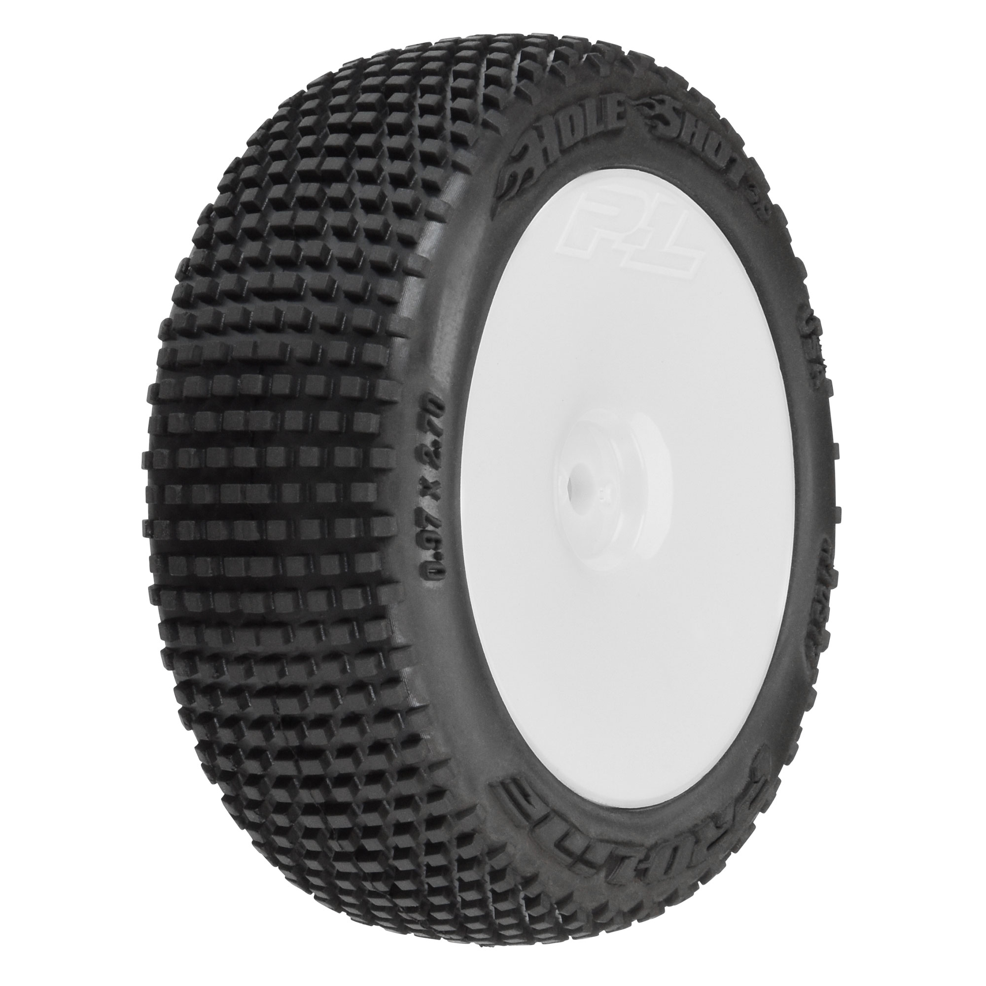 Mini-T 2.0 Tires Pro-Line Hole Shot 　一台分 Proline Hole Shot Mini-T 2.0 Tires Mounted White Wheels F/R