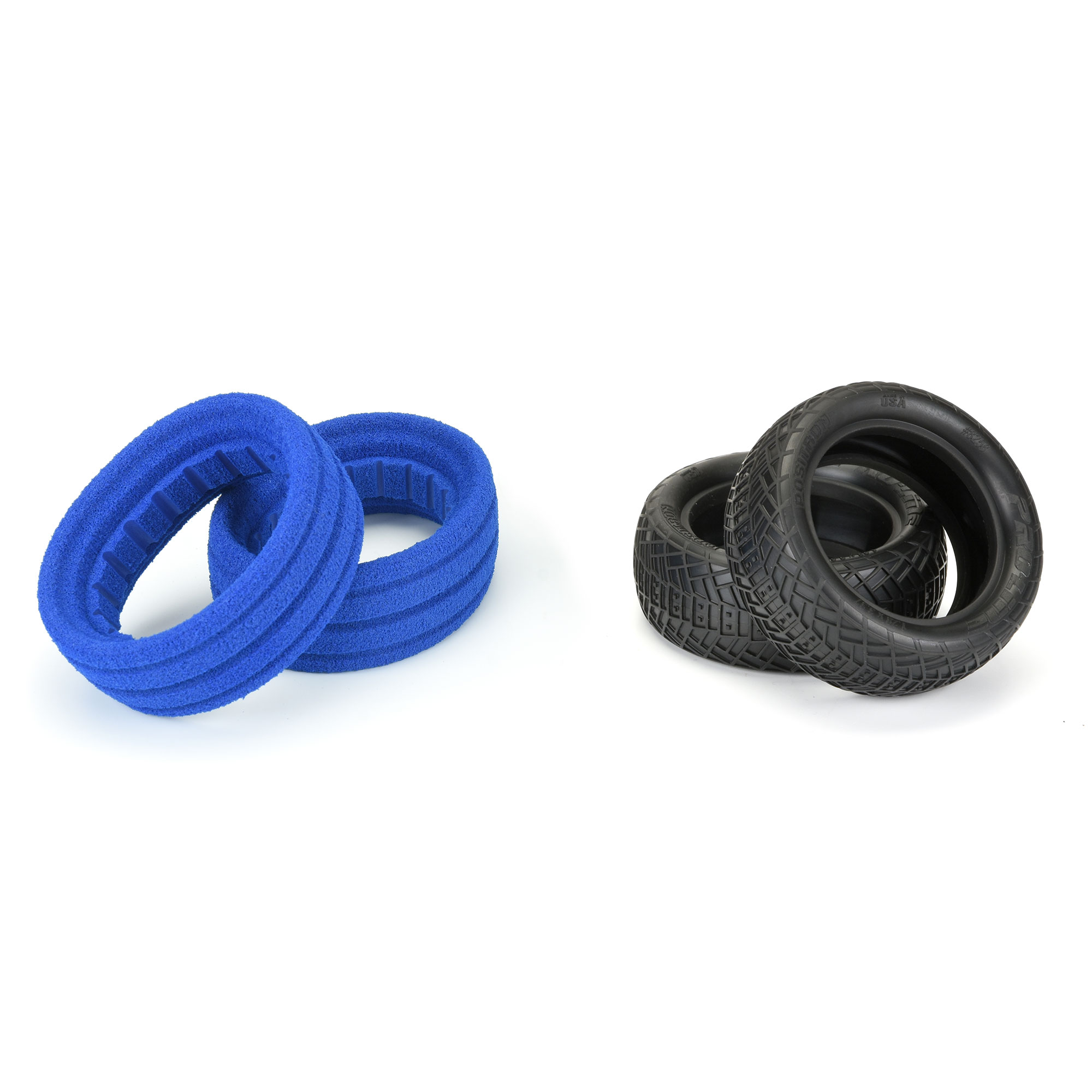 1/10 Front Positron 2.2 4WD MC Tires with Closed Cell Foam inserts: Off-Road Buggy (2)