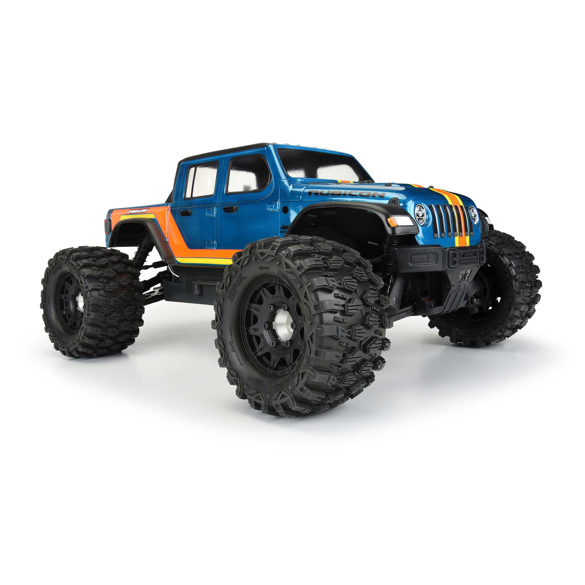 1/10 Hyrax Front/Rear 2.8" MT Tires Mounted 12mm Blk Raid (2)