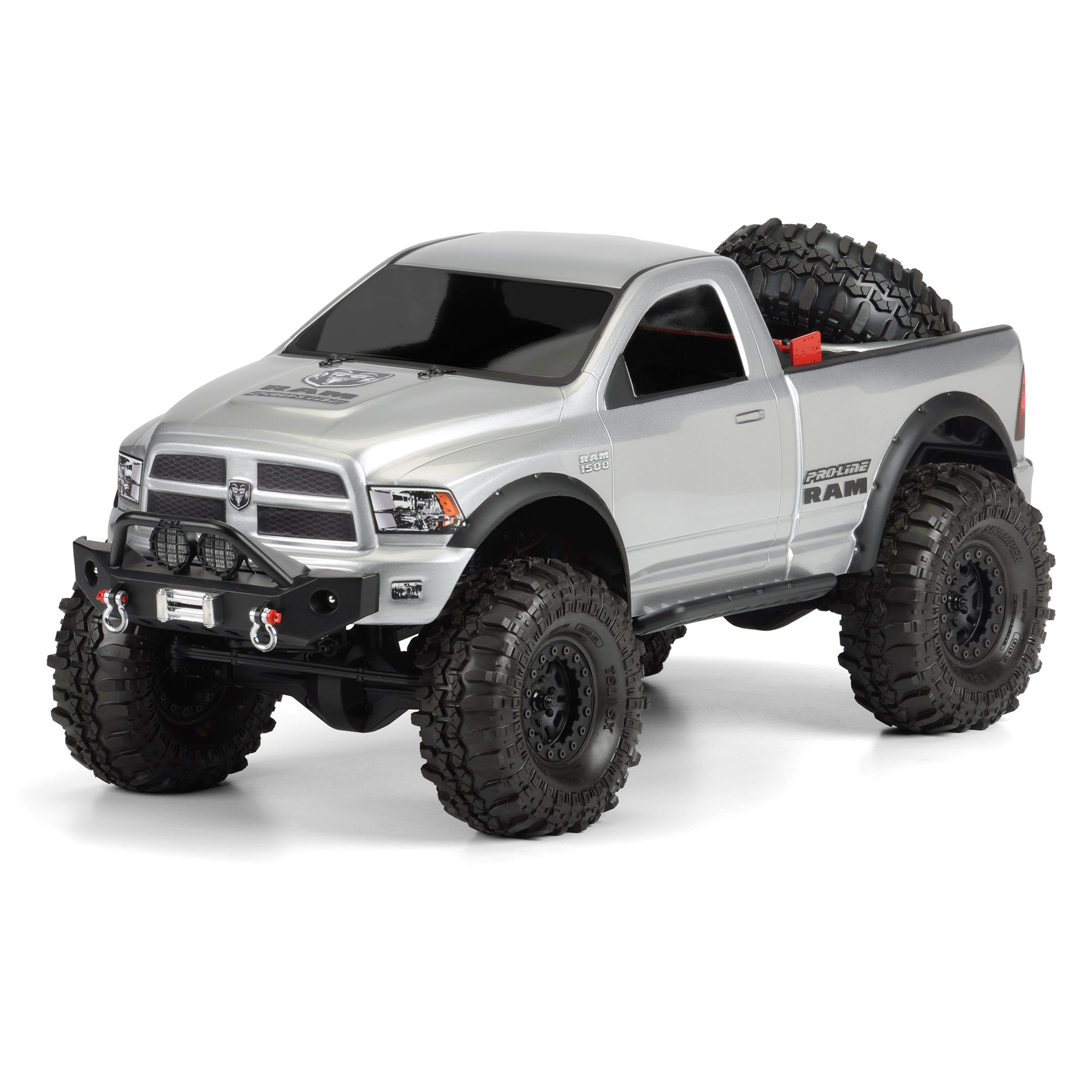 1/10 Ram 1500 Clear Body for 12.3" (313mm) Wheelbase Scale Crawlers