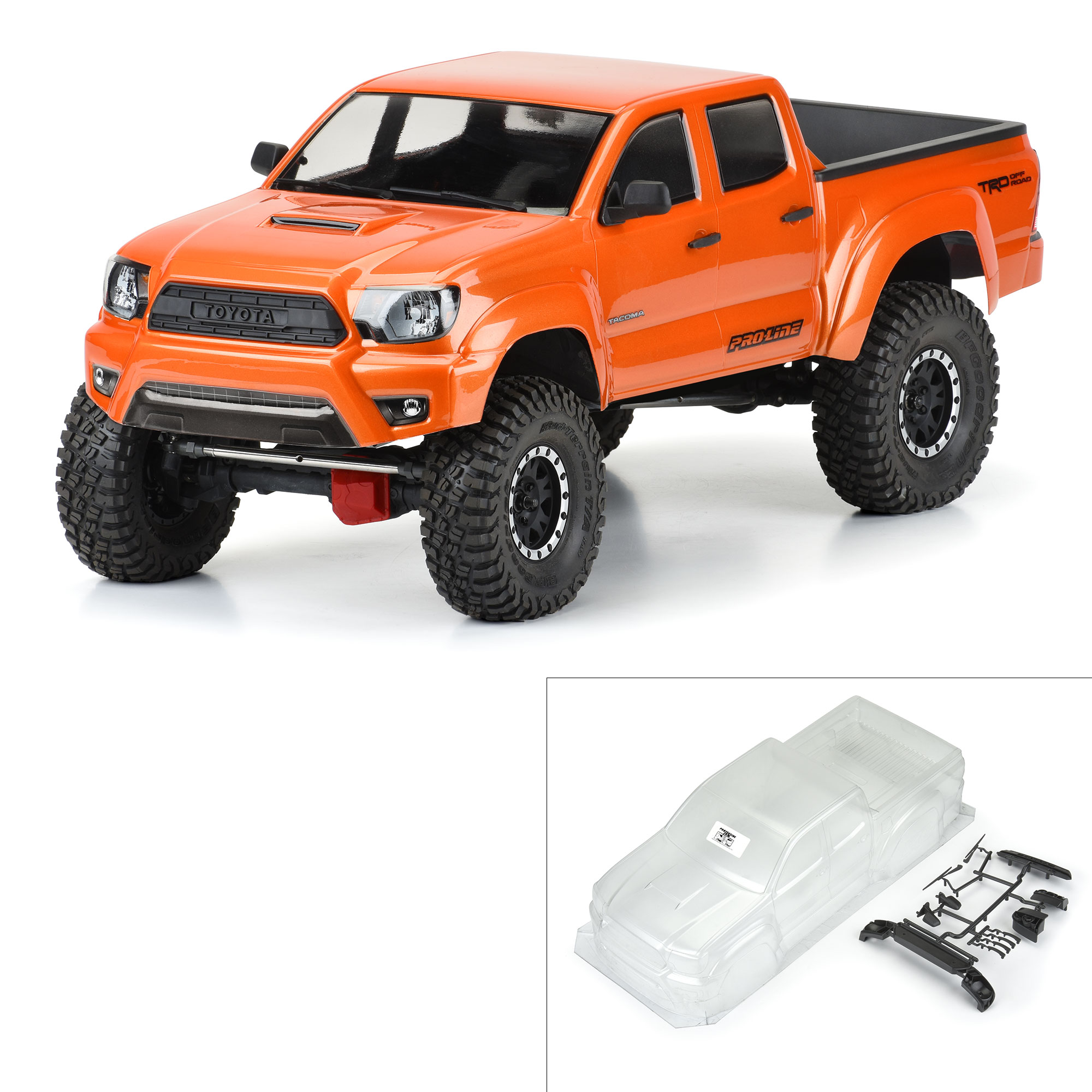Pro Line Racing 1 10 2015 Toyota Tacoma TRD Pro Clear Body 12.3