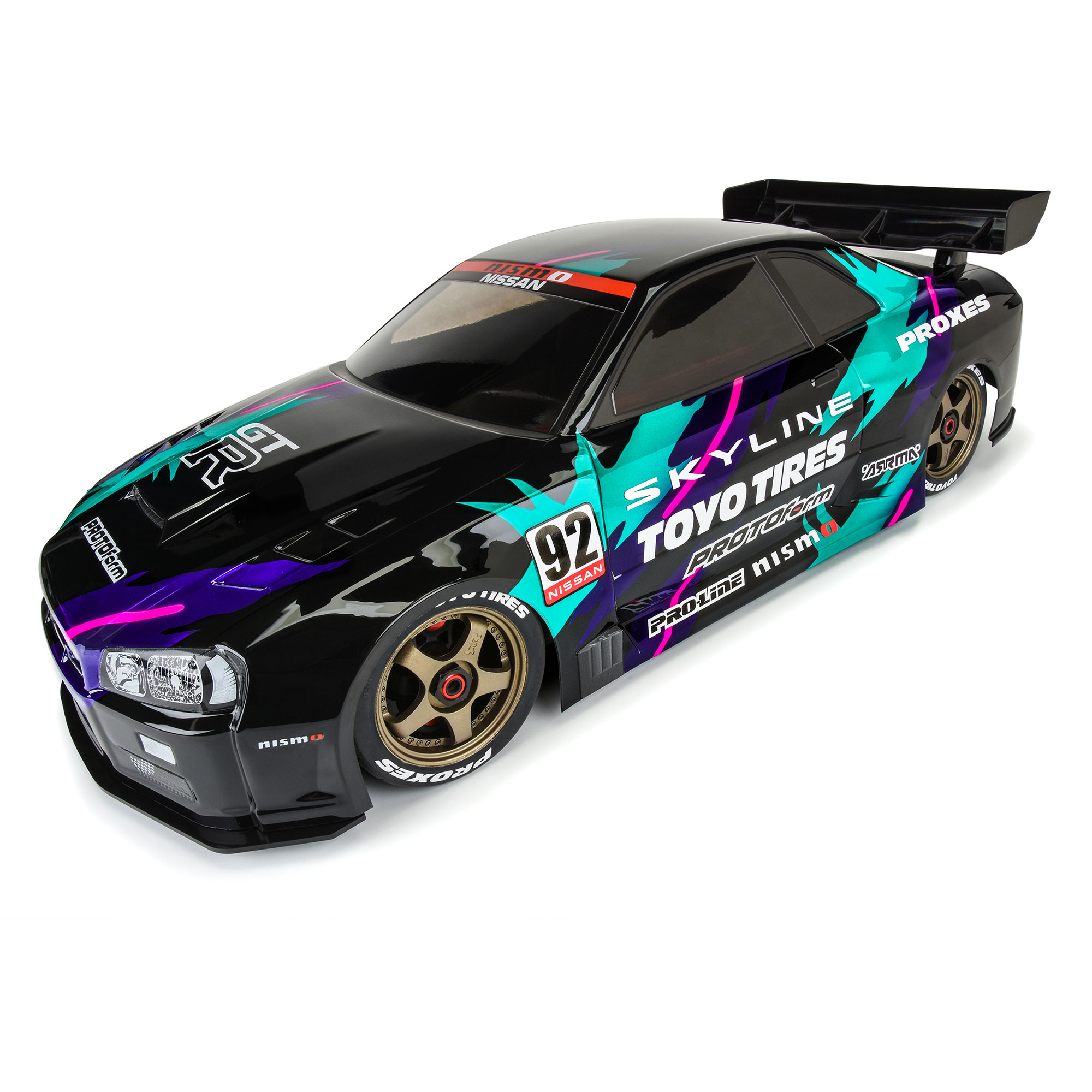 PROTOform 1/7 2002 Nissan Skyline GT-R R34 Clear Body: ARRMA Infraction 6S