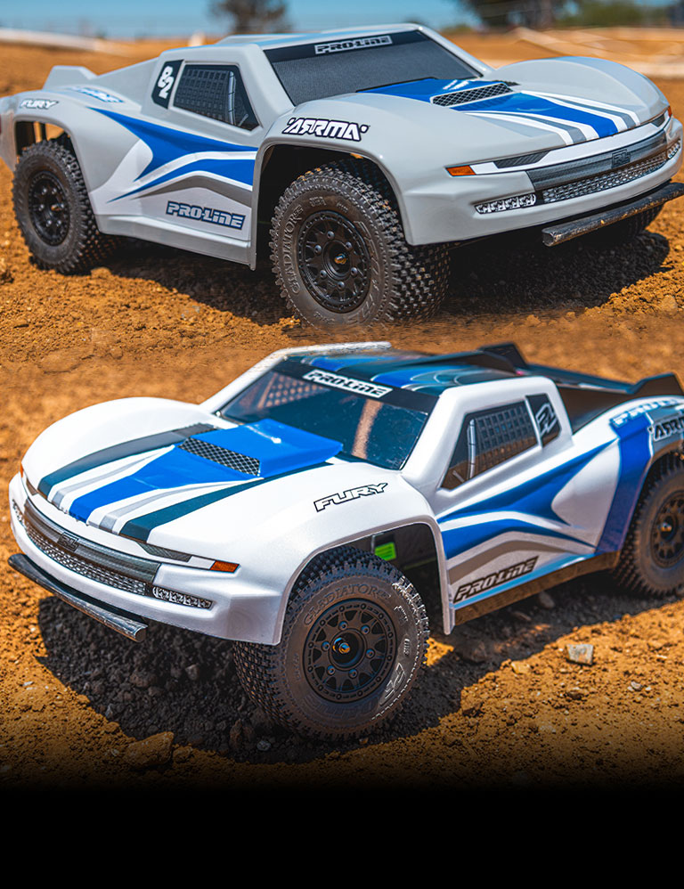 Shop Pre-Cut Sector Clear & Tough-Color (Stone Gray) Bodies for ARRMA® Fury™