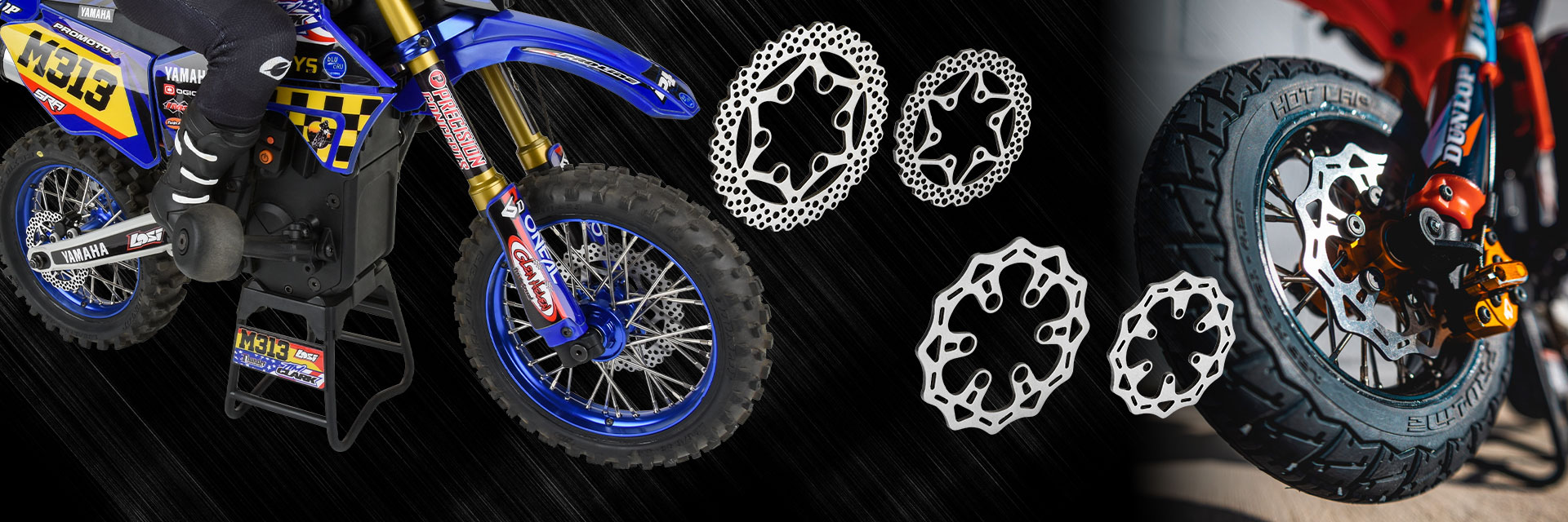 Shop Pro-Line Euro and YZ Style Steel Front/Rear Brake Rotor Set for Losi® Promoto-MX/SM