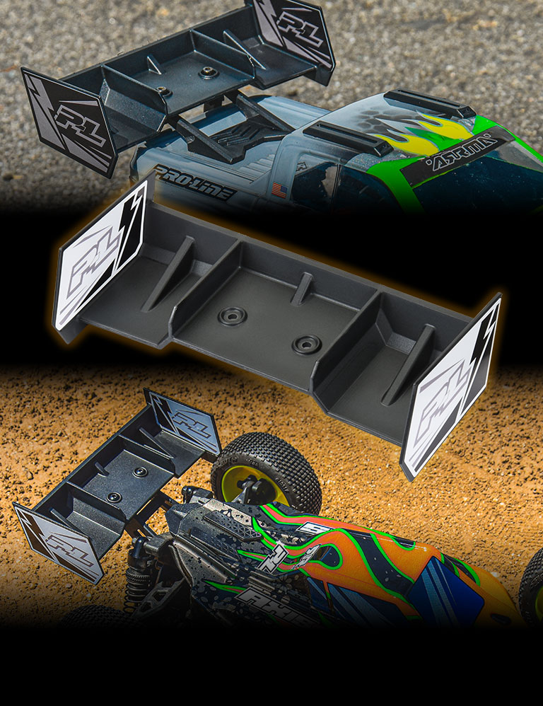 Shop Sector Black Wing and Wing Set for ARRMA® Typhon™ GROM & Granite™ GROM