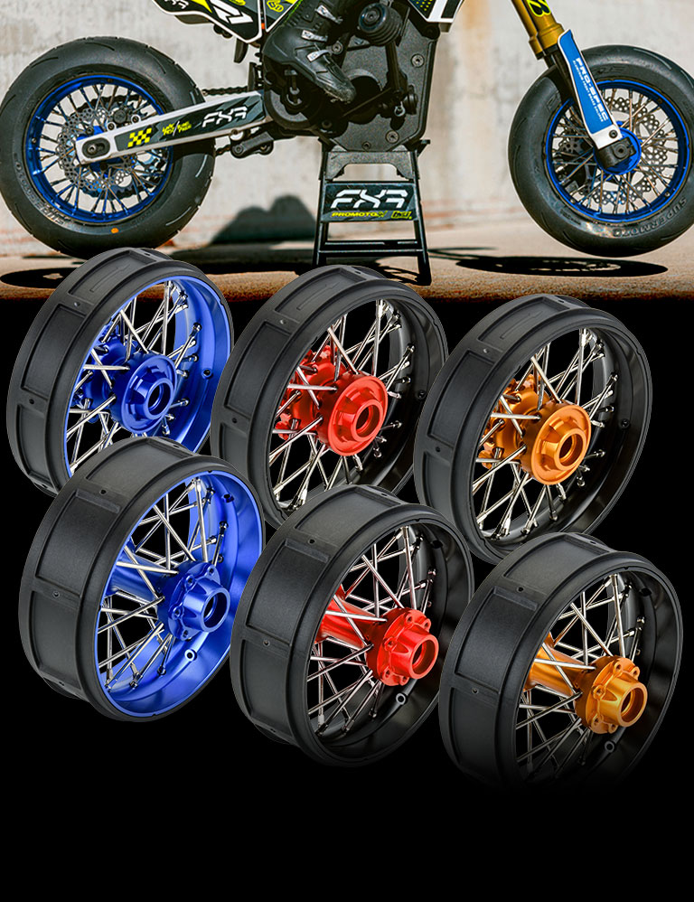 Shop Pro-Spec Aluminum V2 Bead Pre-Assembled Front/Rear Wheels for Losi® Promoto-SM Front and Rear